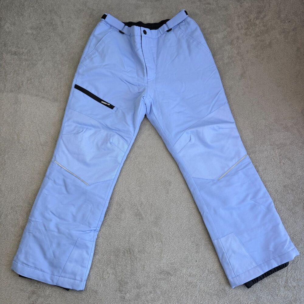 Swiss Tech Snow Pants Girls XL Blue Low Waist Winter Reinforced Knees Insulated